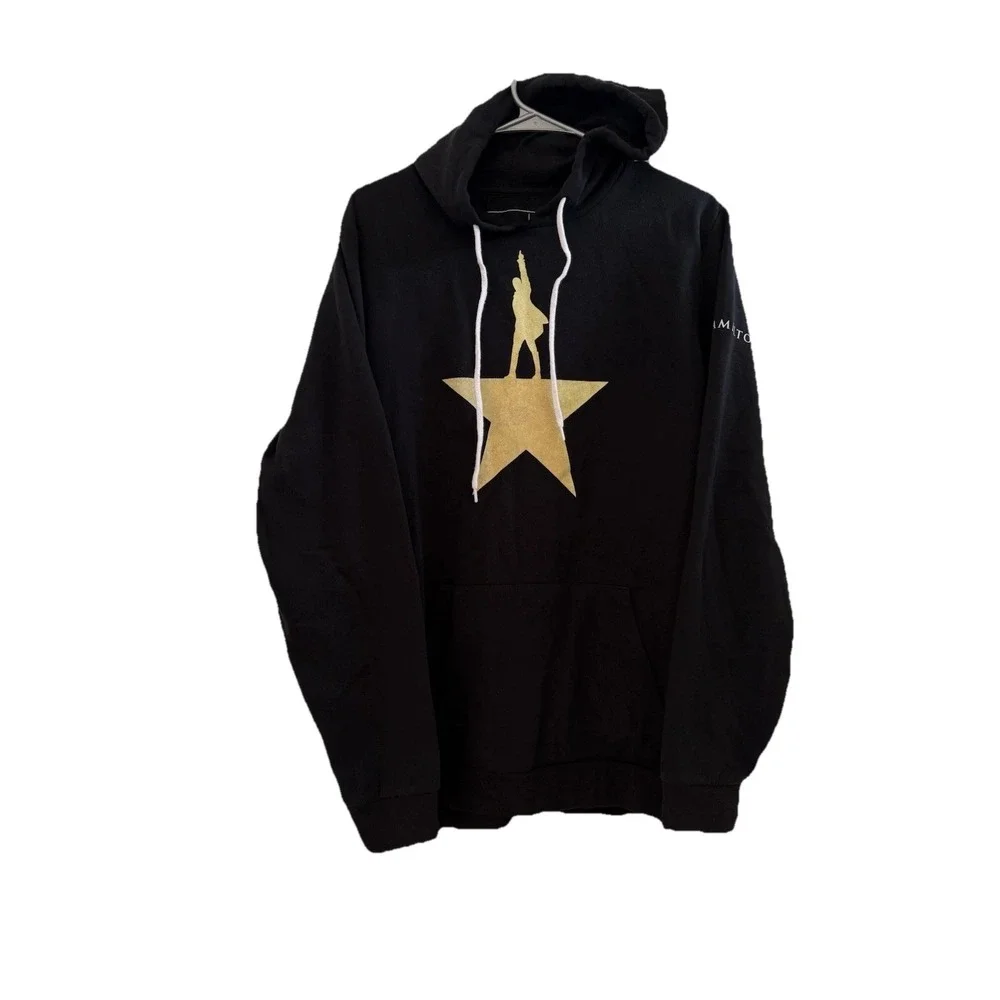 Hamilton Creative Goods Black Broadway Musical Sweater Hoodie Size XL Adult - Picture 1 of 6